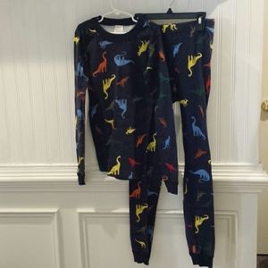 Hanna Andersson Boys Dinosaur Pajama Set Size 12